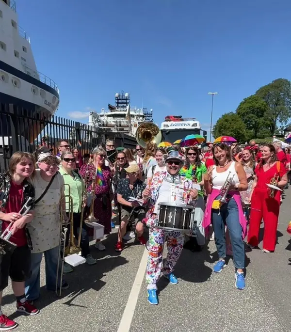 Pride Band Bergen på kaien