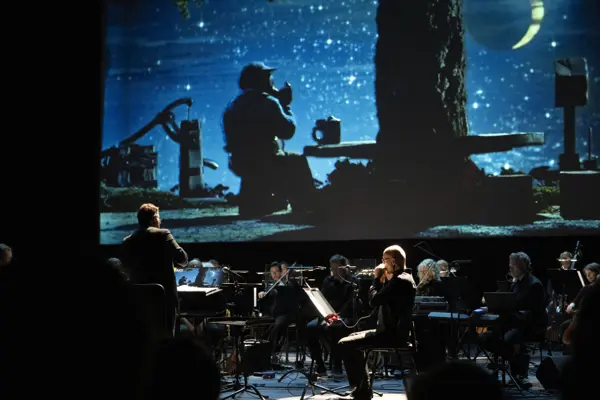 Solnedgang over Flåklypa - Tore Reppe, munnspill